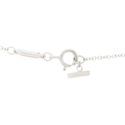 Tiffany 18K White Gold Small T Smile Pendant Necklace 3 of 4