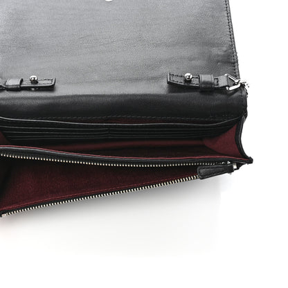 Marc Jacobs Calfskin Quilted Long Wallet Bag Black 5 of 10