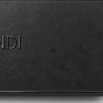 Fendi Vitello Grace Light Logo Horizontal Box Crossbody Bag Black 14 of 17