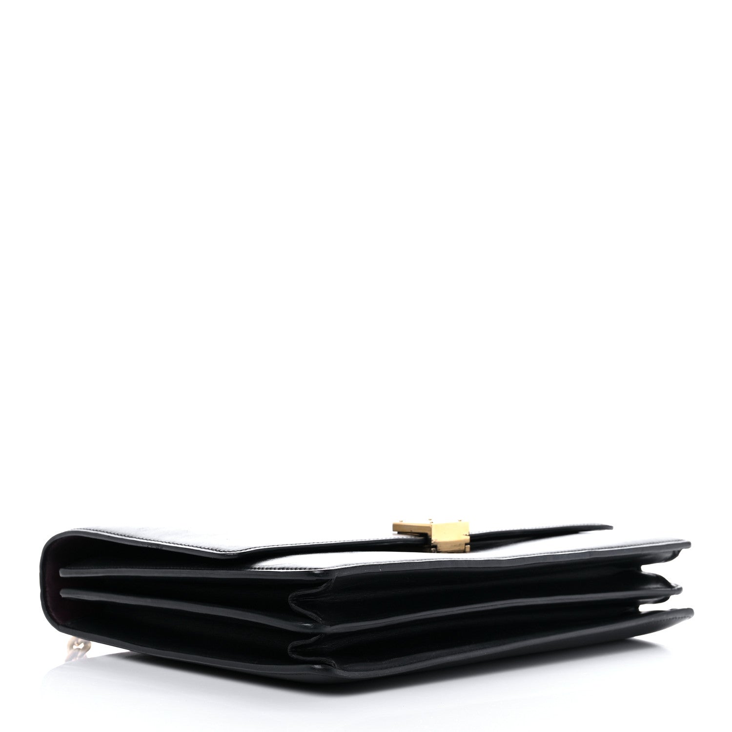 Celine Smooth Calfskin Large Case Chain Flap Black 3 of 16