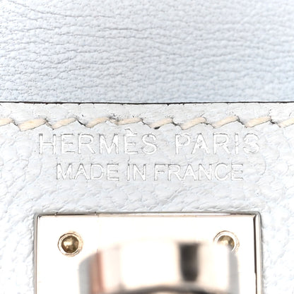 Hermes Chevre Mysore Mini Kelly Sellier 20 Bleu Brume 6 of 17