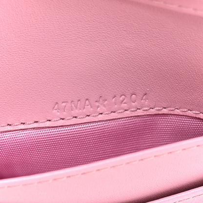 Christian Dior Lambskin Cannage Jolie Dahlia Wallet Cherry Blossom Pink 8 of 10