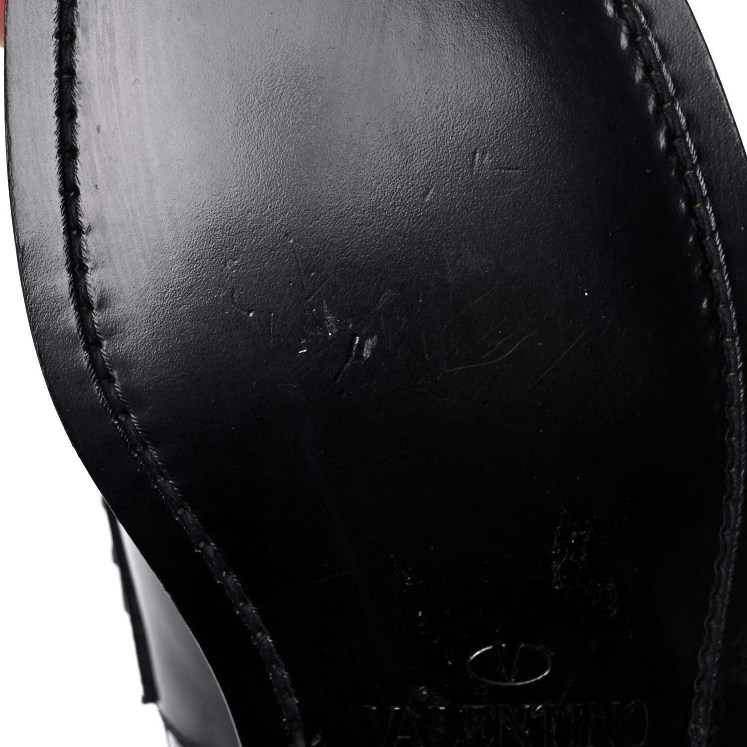 Valentino Garavani Calfskin Rockstud Loafers 40 Black 12 of 15