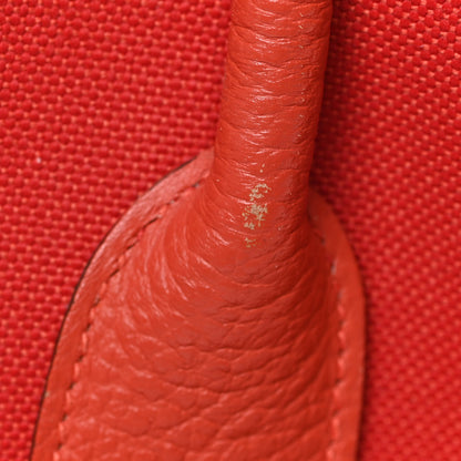 Hermes Toile Officier Negonda Garden Party 36 Rouge Tomate Capucine 16 of 29