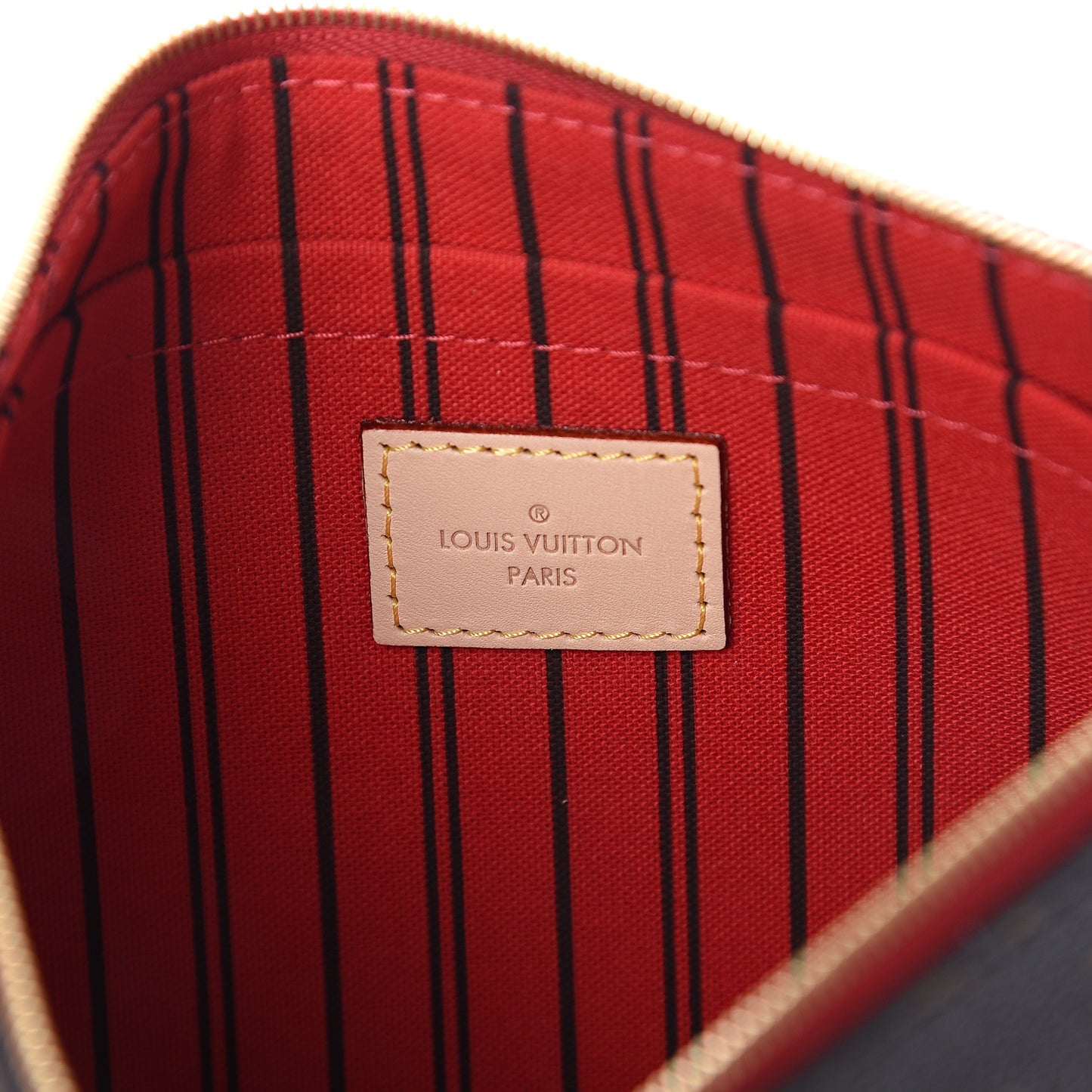 Monogram Neverfull MM GM Pochette Cherry
