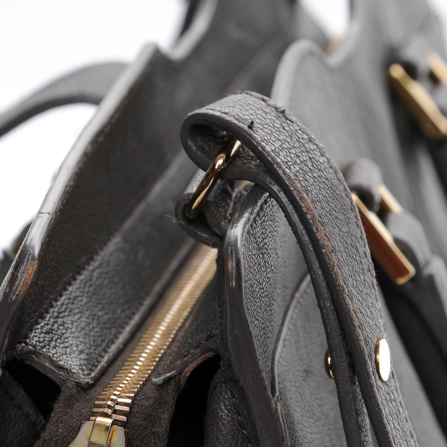 Saint Laurent Sheepskin Small Cabas ChYc Grey 12 of 15