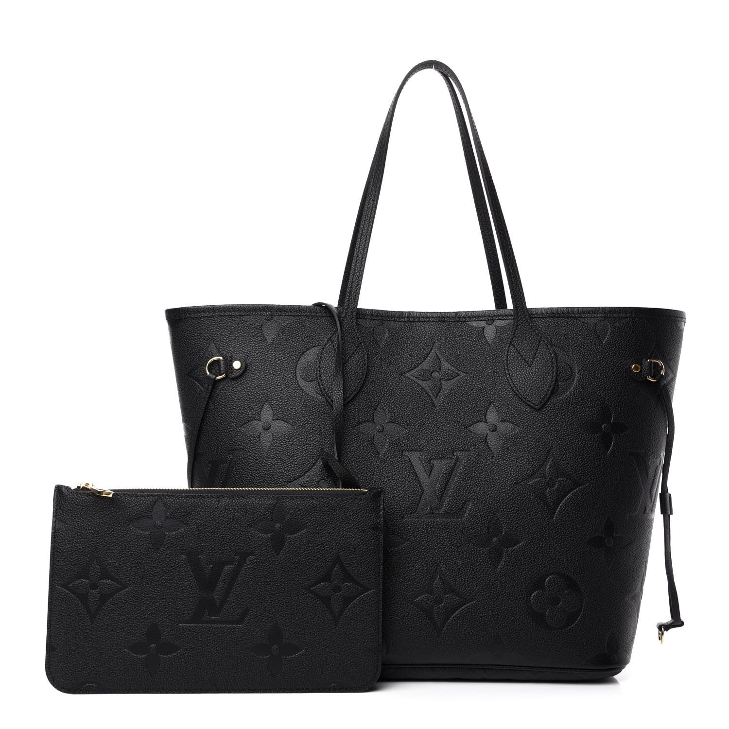 Louis Vuitton Empreinte Monogram Giant Neverfull MM Black 1 of 10