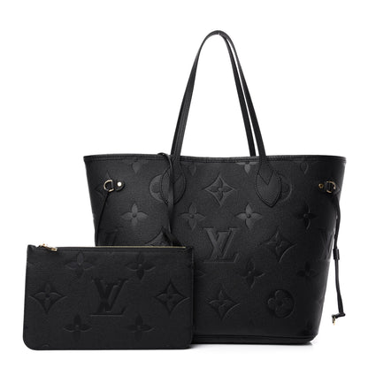 Louis Vuitton Empreinte Monogram Giant Neverfull MM Black 1 of 10
