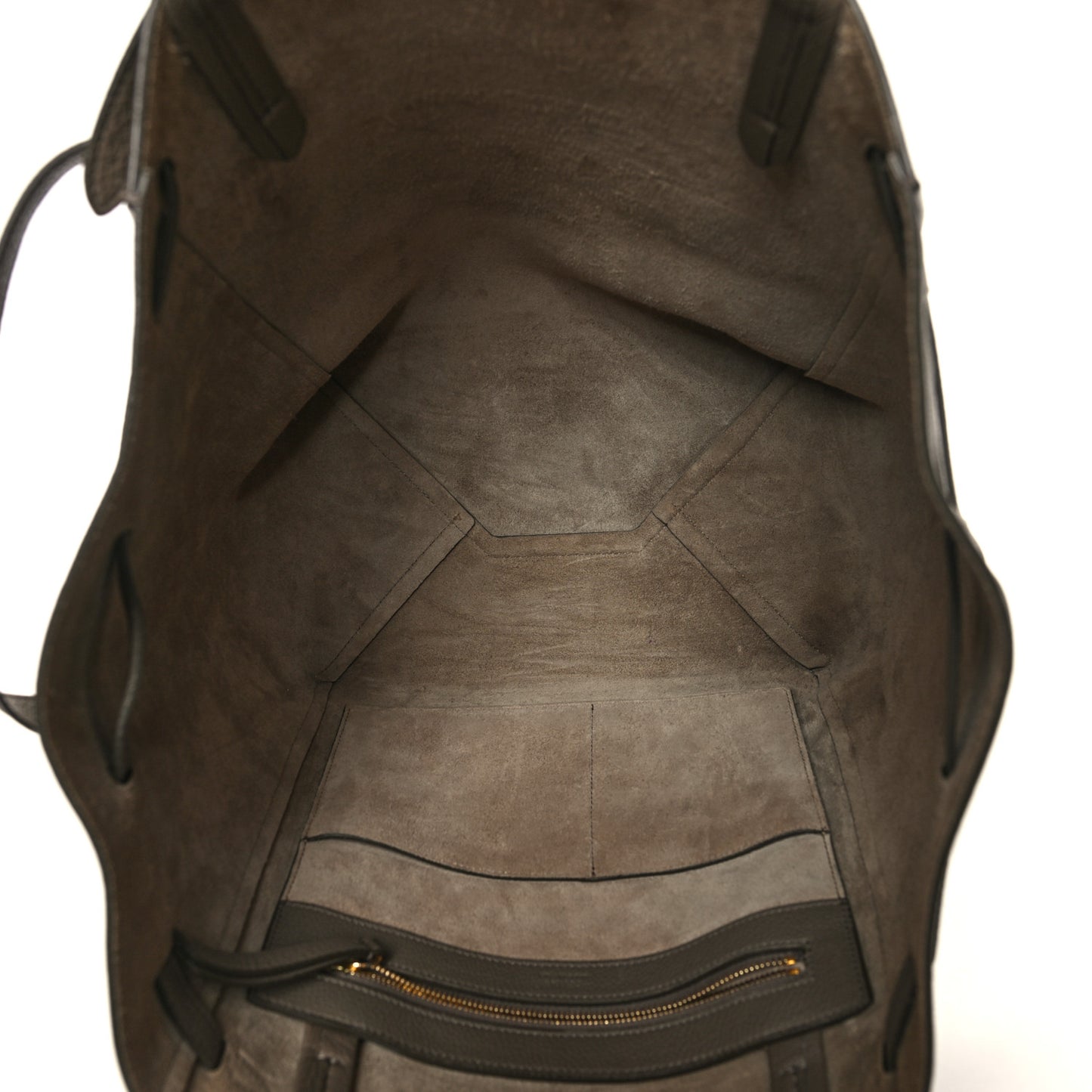 Soft Grained Calfskin Small Belt Cabas Phantom Taupe