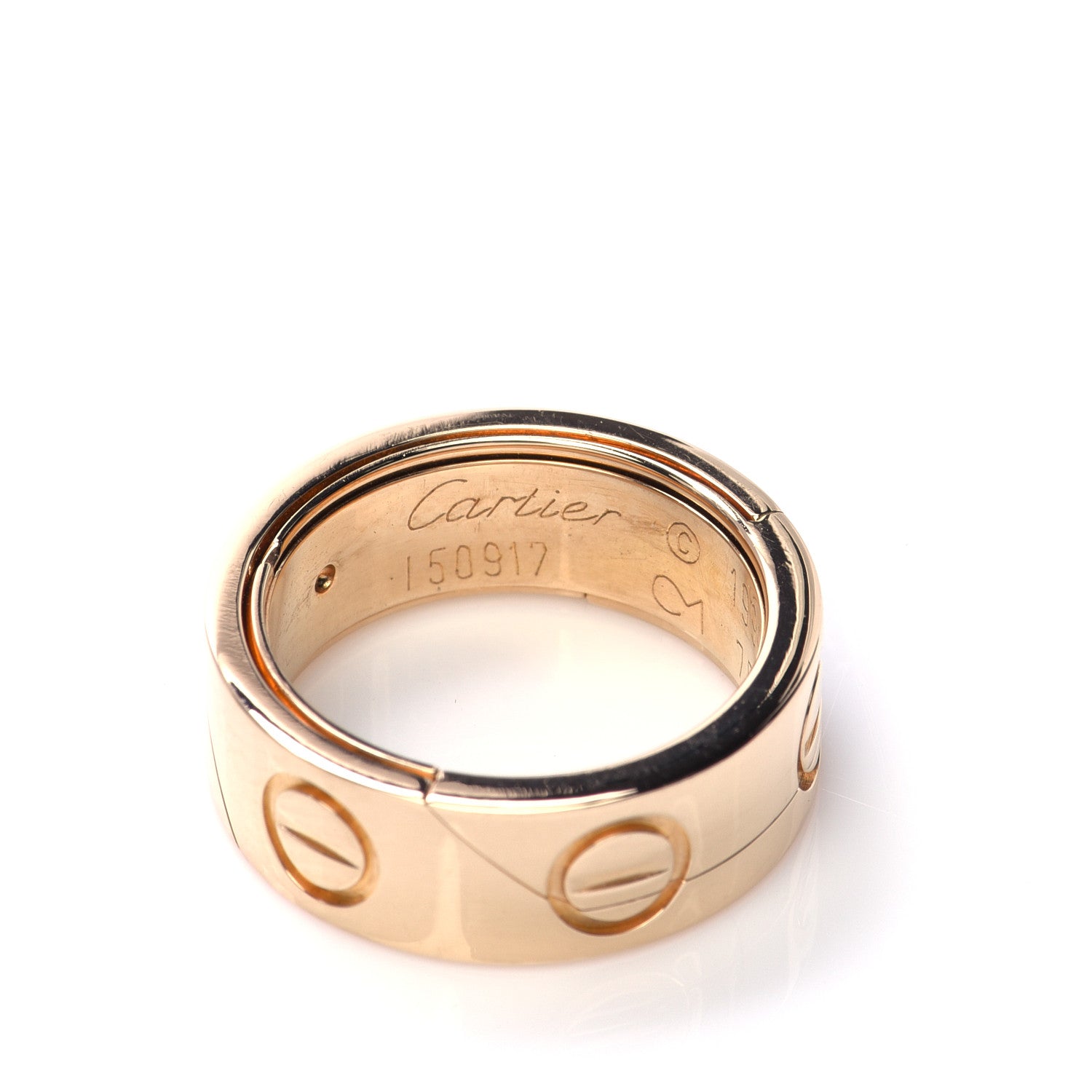 Cartier 18K Yellow Gold 7mm Astro LOVE Ring 50 5.25 5 of 5