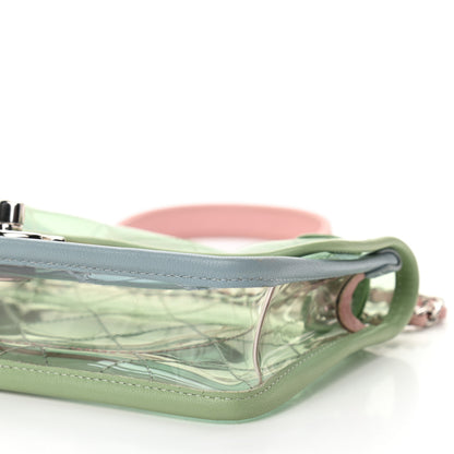 Chanel Lambskin PVC Quilted Mini Coco Splash Flap Blue Green 10 of 10