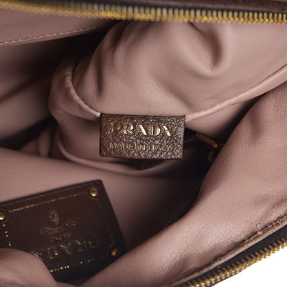 Prada Cervo Lux Deerskin Chain Bag Bruciato 8 of 10