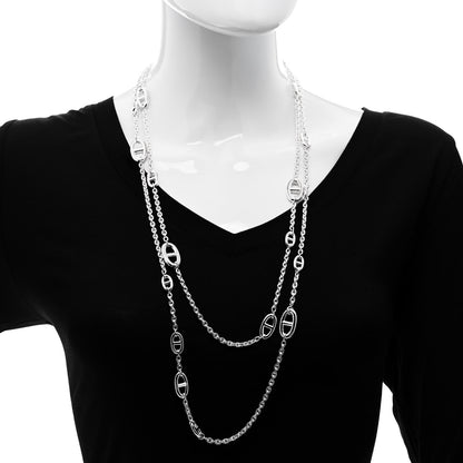 Hermes Sterling Silver Farandole Necklace 160 2 of 5