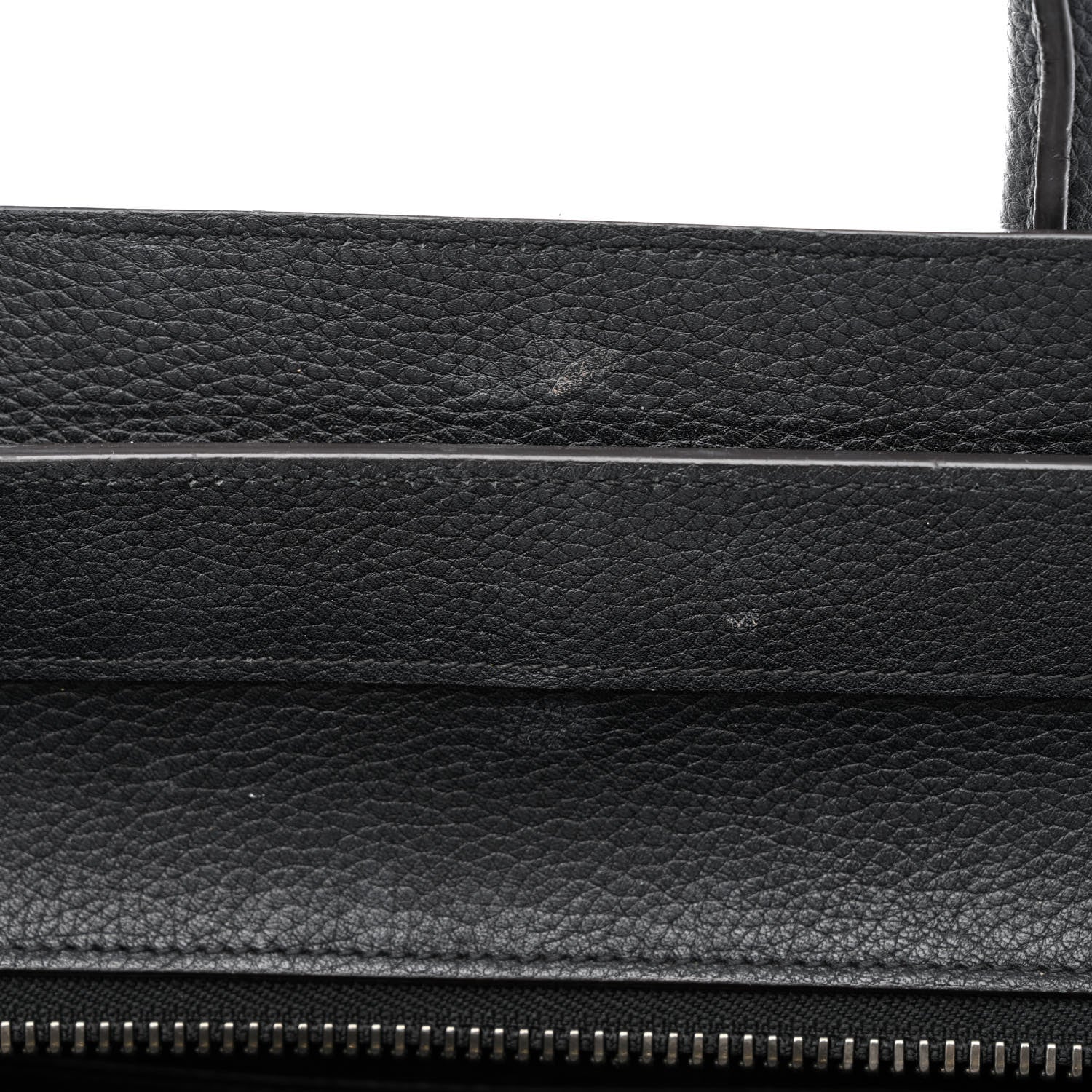 Celine Drummed Calfskin Mini Luggage Black 6 of 15