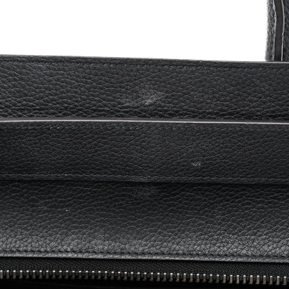 Celine Drummed Calfskin Mini Luggage Black 6 of 15