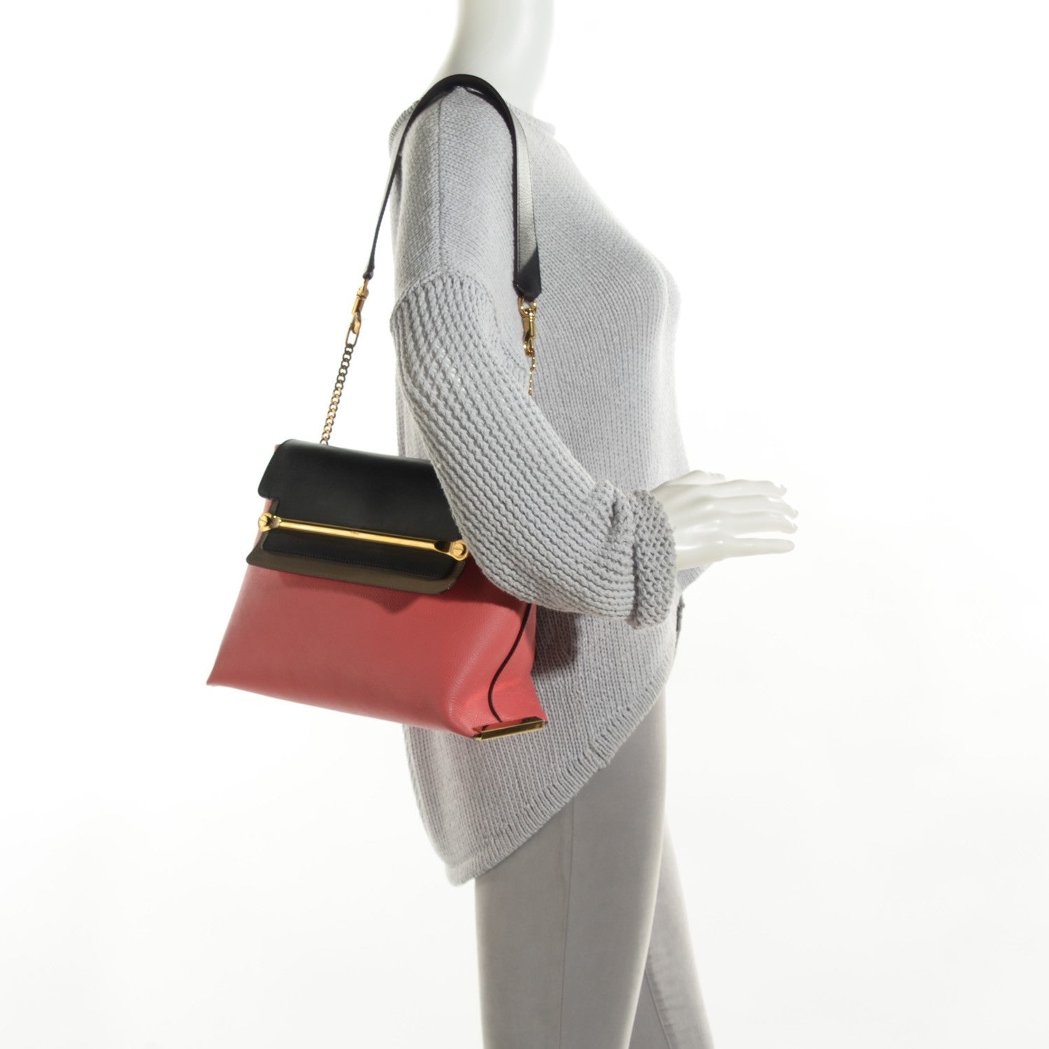 Chloe Calfskin Medium Clare Shoulder Bag Star Red 2 of 7