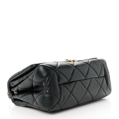 Chanel Lambskin Quilted Small Color Match Flap Black 4 of 10