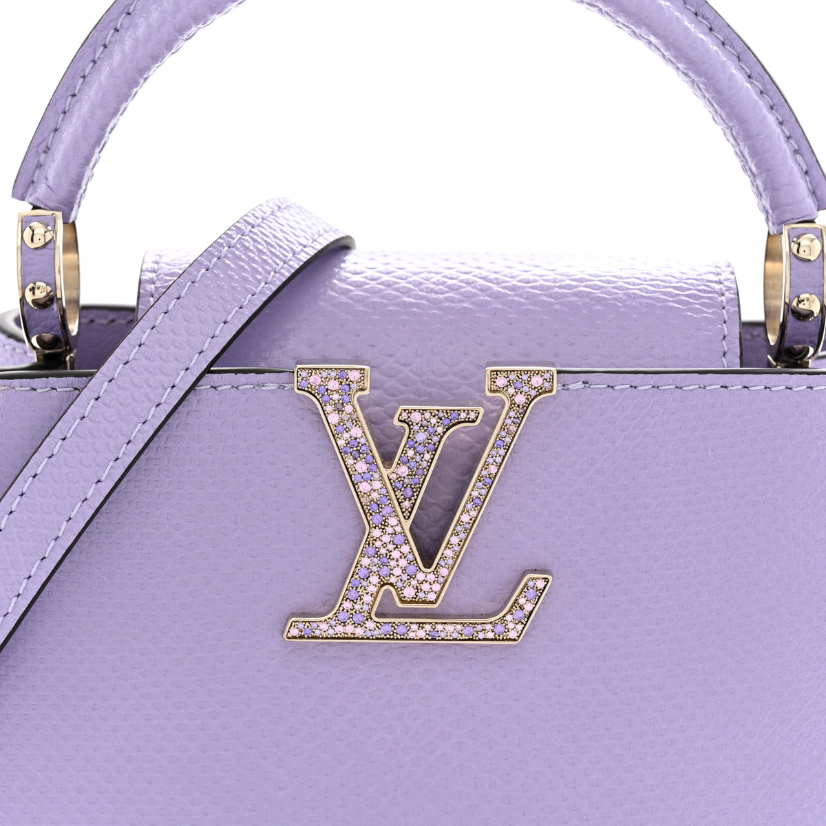 Louis Vuitton Karung Mini Capucines Lilas 7 of 11