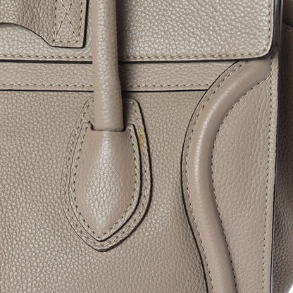 Celine Drummed Calfskin Micro Luggage Dune 10 of 11