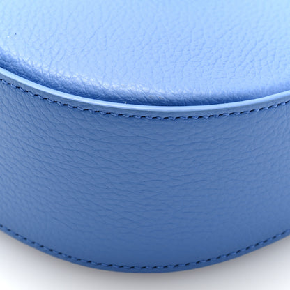 Salvatore Ferragamo Pebbled Calfskin Mini Double Gancini Shoulder Bag Bluette 9 of 9
