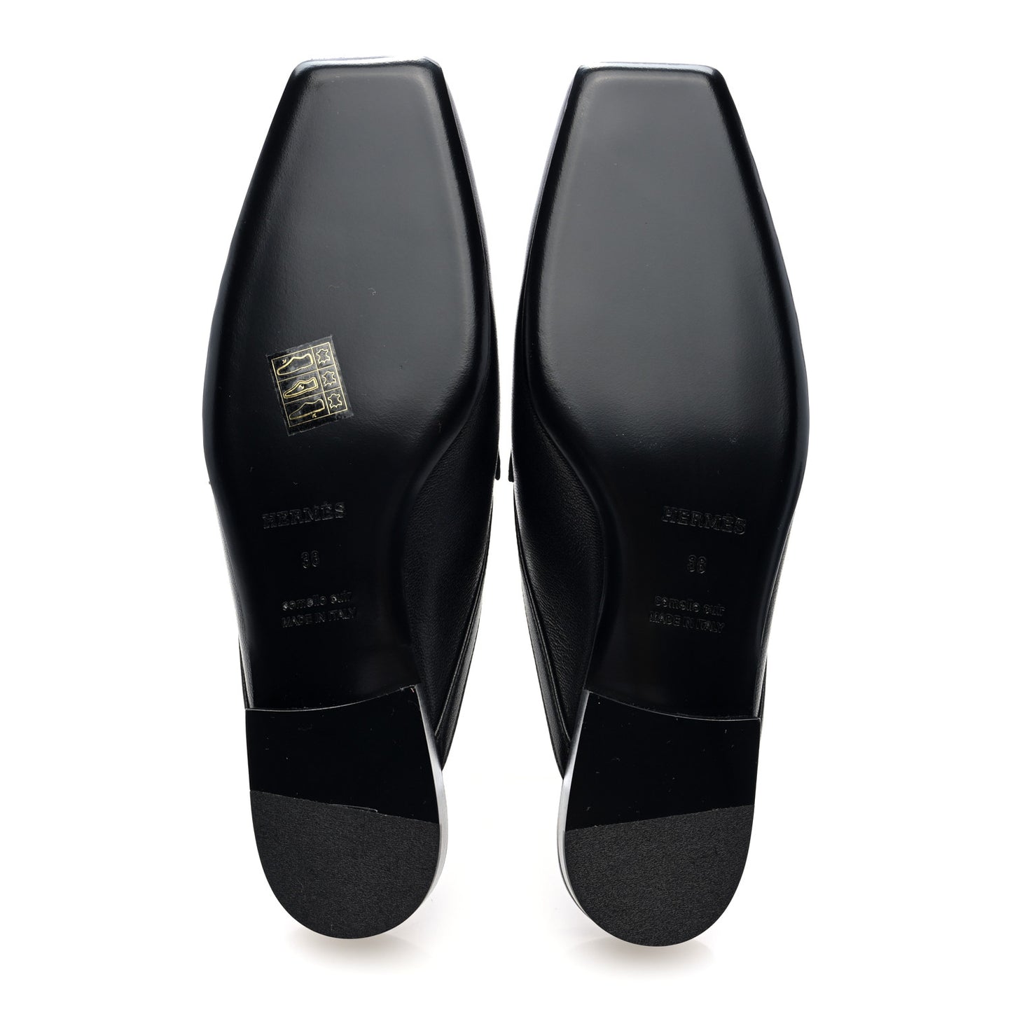 Goatskin Groupie Mules 38 Black