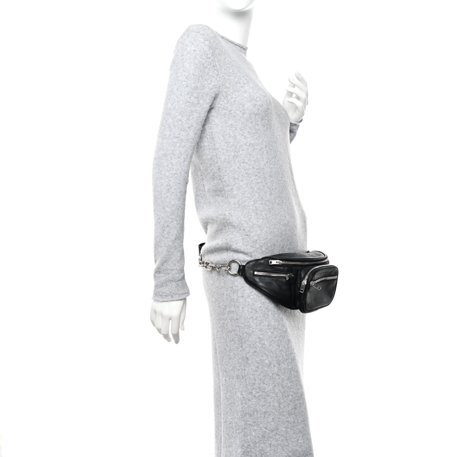 Alexander Wang Lambskin Attica Belt Bag Black 2 of 13