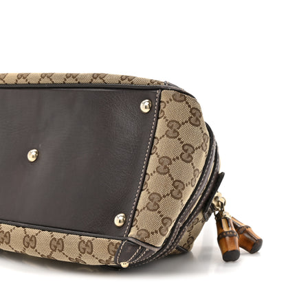Gucci Monogram Medium Wave Boston Dark Brown 9 of 18