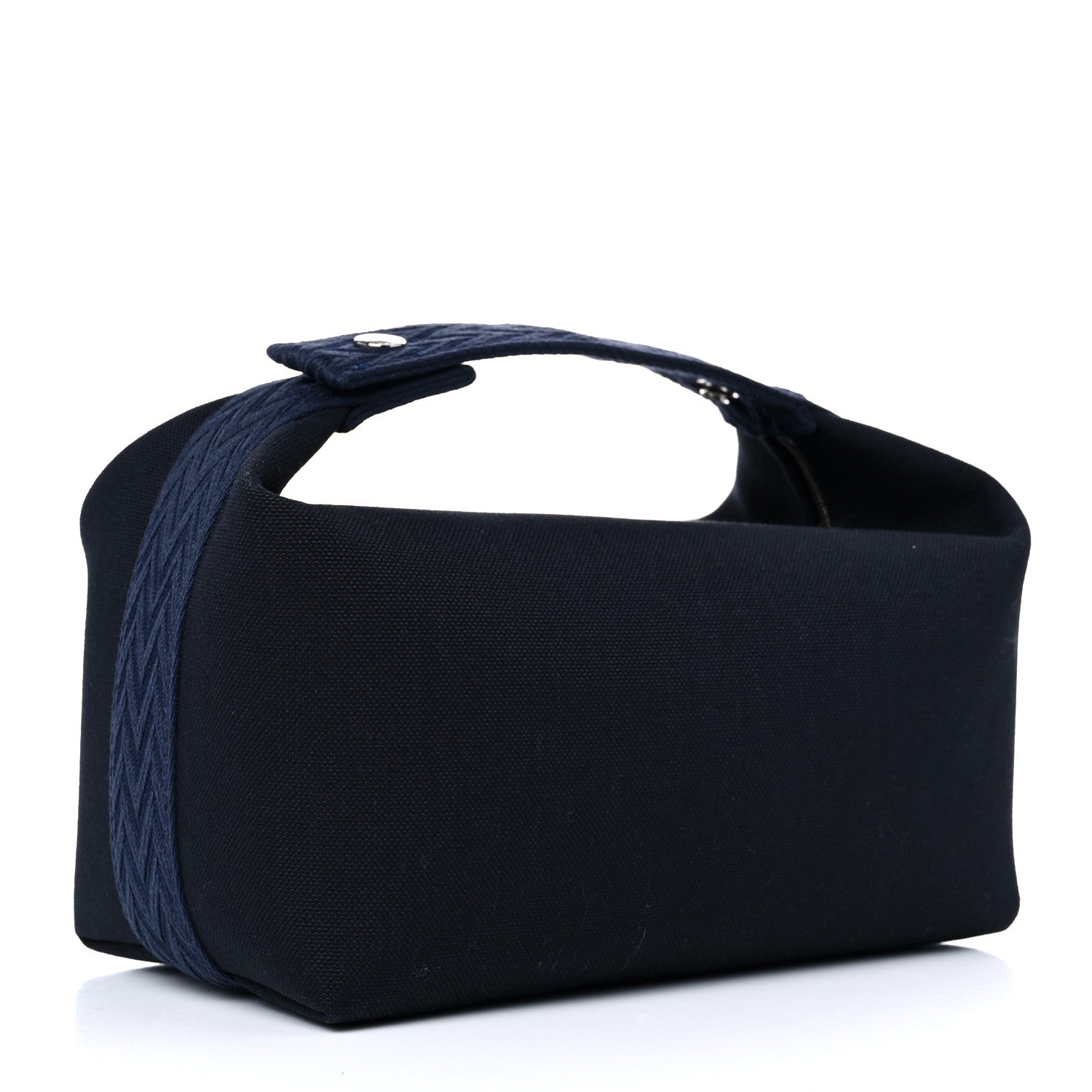 Hermes Canvas Small Bride-A-Brac Pouch Black Bleu Nuit 3 of 8