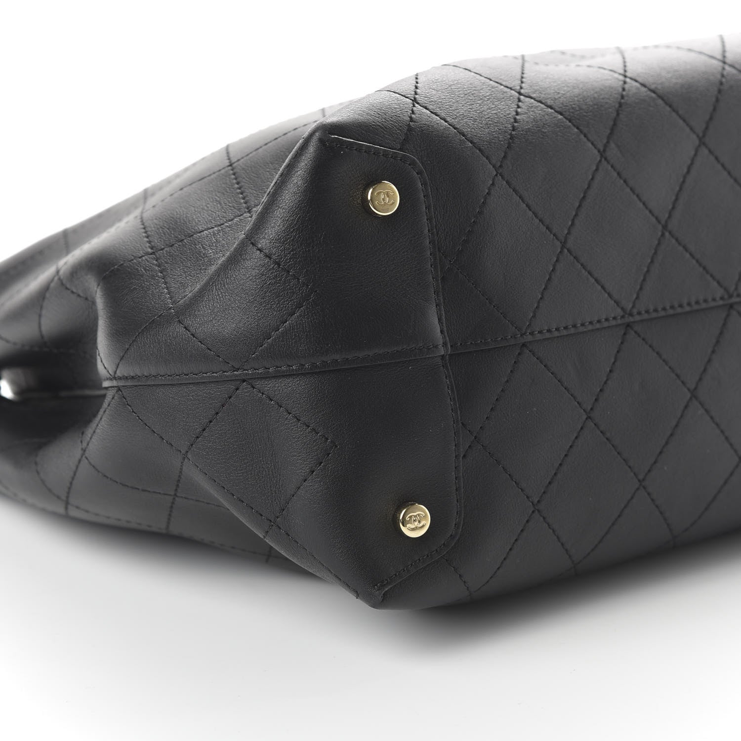 Chanel Calfskin Large Serial Shopper Tote Black 6 of 10