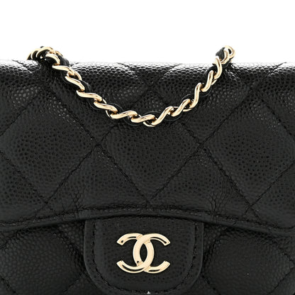 Chanel Caviar Quilted Mini Chain Belt Bag Black 9 of 12