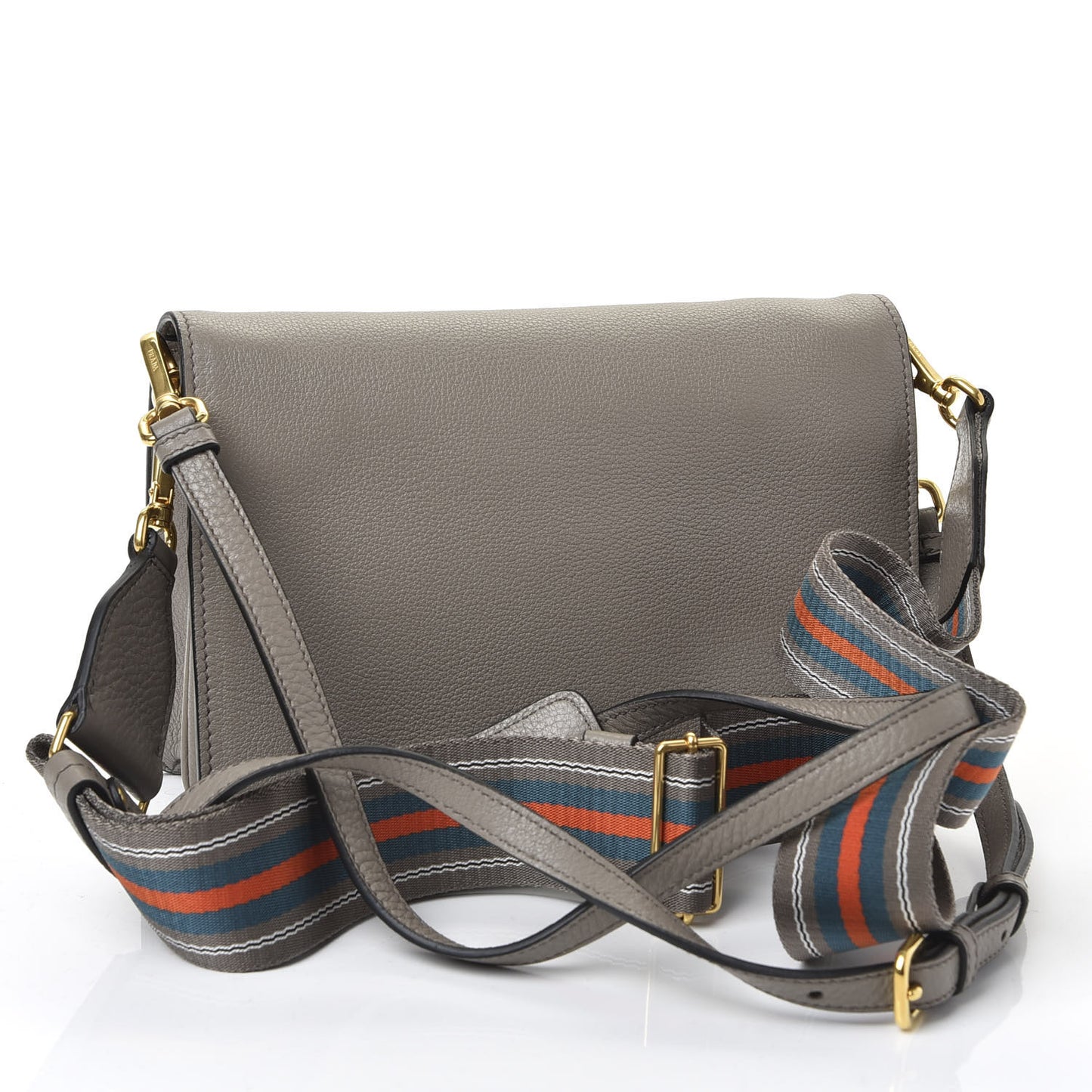 Vitello Daino Flap Crossbody Argilla