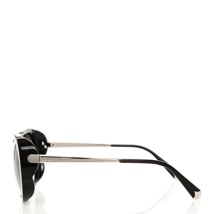 Louis Vuitton Acetate Bluebell Sunglasses Z0693W Black Glitter 5 of 9