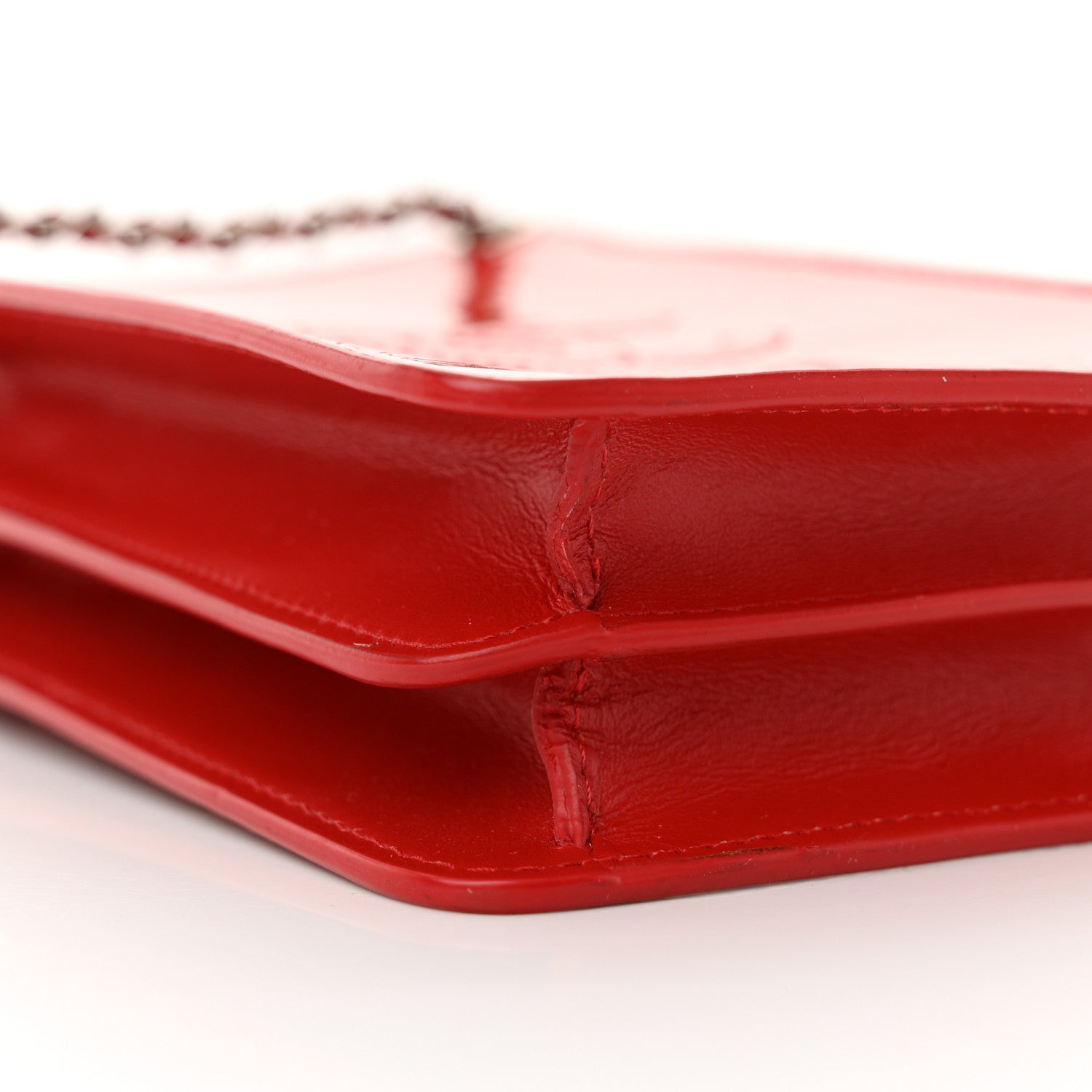 Chanel Patent Crossbody CC Phone Holder Red 9 of 12