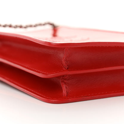 Chanel Patent Crossbody CC Phone Holder Red 9 of 12