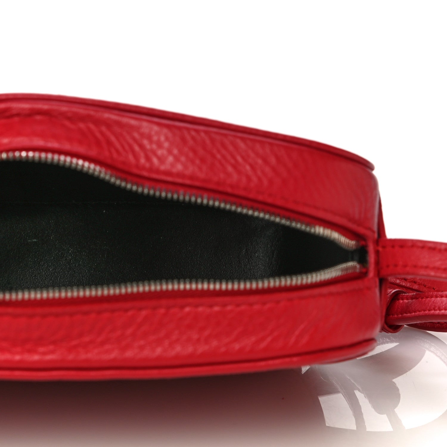 Balenciaga Calfskin Logo XS Everyday Camera Bag Rouge Lantern Black 4 of 10