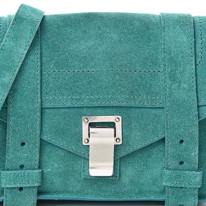 Proenza Schouler Suede PS1 Pouch Messenger Bag Malachite 9 of 11