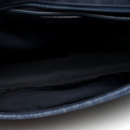 Christian Dior Denim Frayed Malice Shoulder Bag Blue 5 of 9