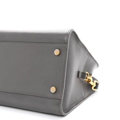 Saint Laurent Smooth Calfskin Medium Monogram Cabas Fog 10 of 19