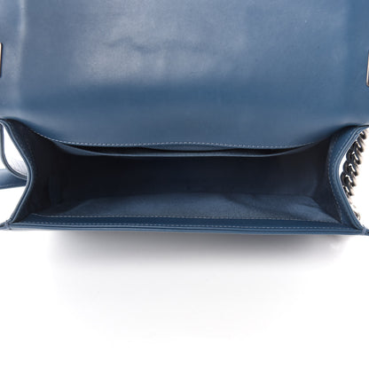 Chanel Lambskin Quilted Medium Boy Flap Blue 5 of 10