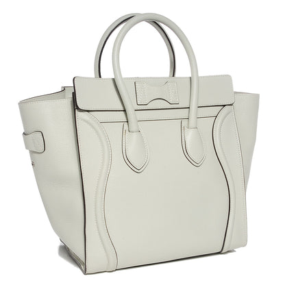 Celine Drummed Calfskin Mini Luggage Lune 3 of 8