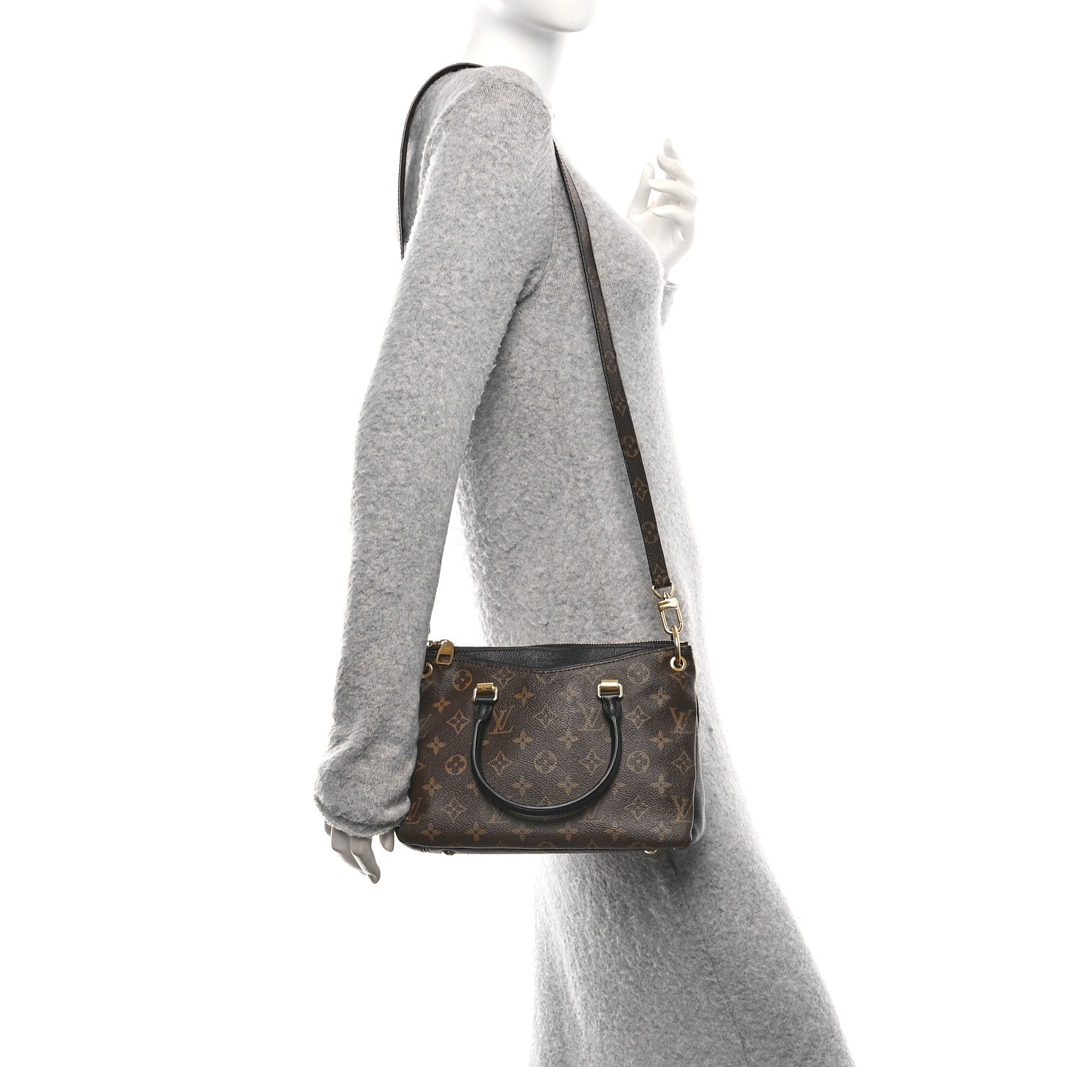 Louis Vuitton Monogram Pallas Full BB Black 2 of 12