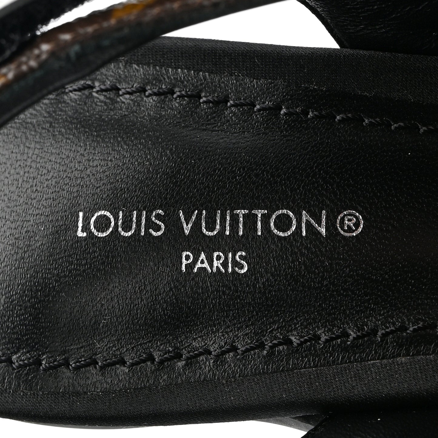 Patent Monogram Archlight Slingback Pumps Black
