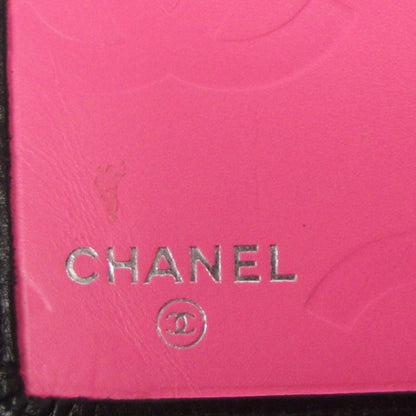 Chanel Calfskin Quilted Cambon Yen Wallet Black White 6 of 8