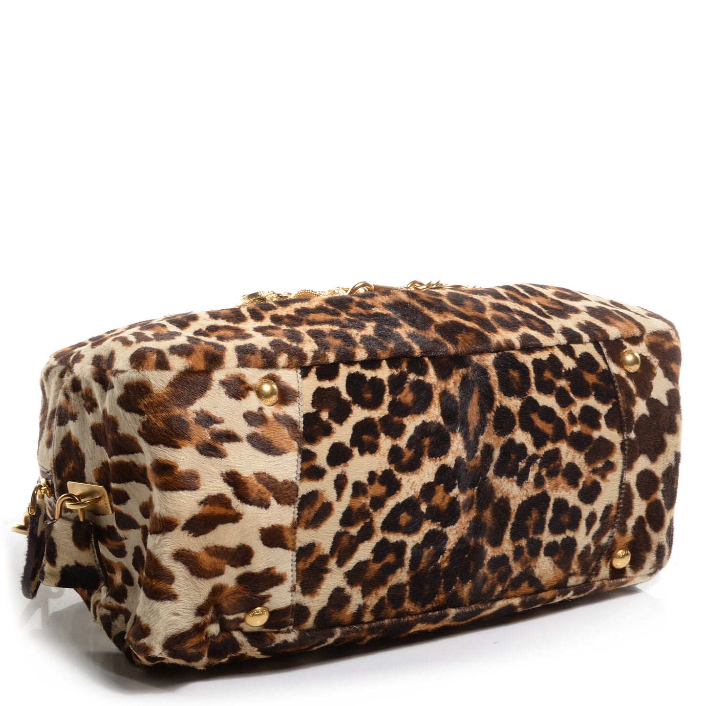 Calf Hair Leopard Print Bauletto