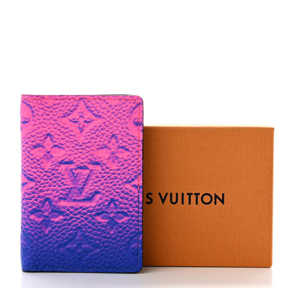 Louis Vuitton Taurillon Illusion Pocket Organizer Bleu Rose 7 of 7