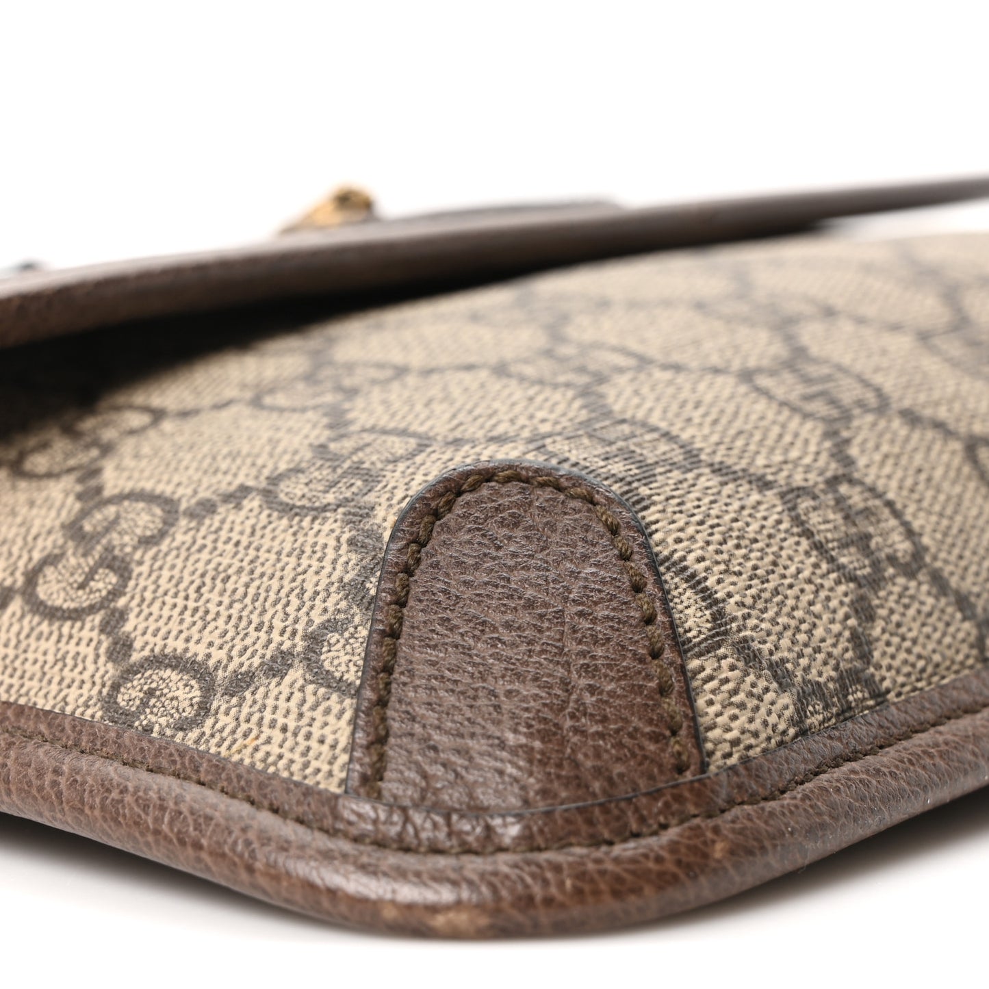 GG Supreme Monogram Neo Vintage Web Belt Bag Brown
