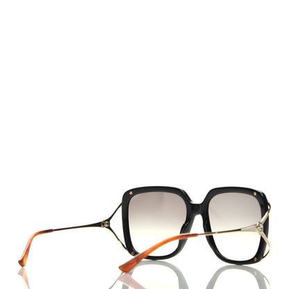 Gucci Acetate Butterfly Sunglasses GG0647S Black White 4 of 8