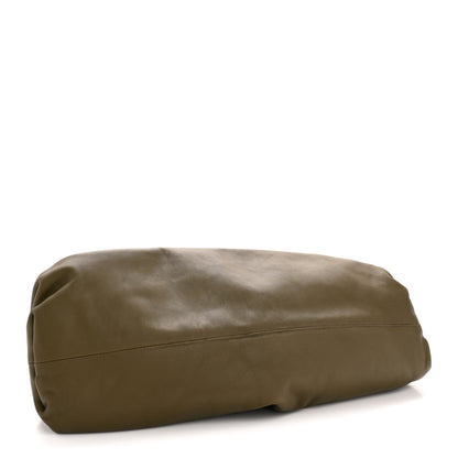 Bottega Veneta Smooth Butter Calf The Pouch Oversized Clutch Kaki Fondent 4 of 10