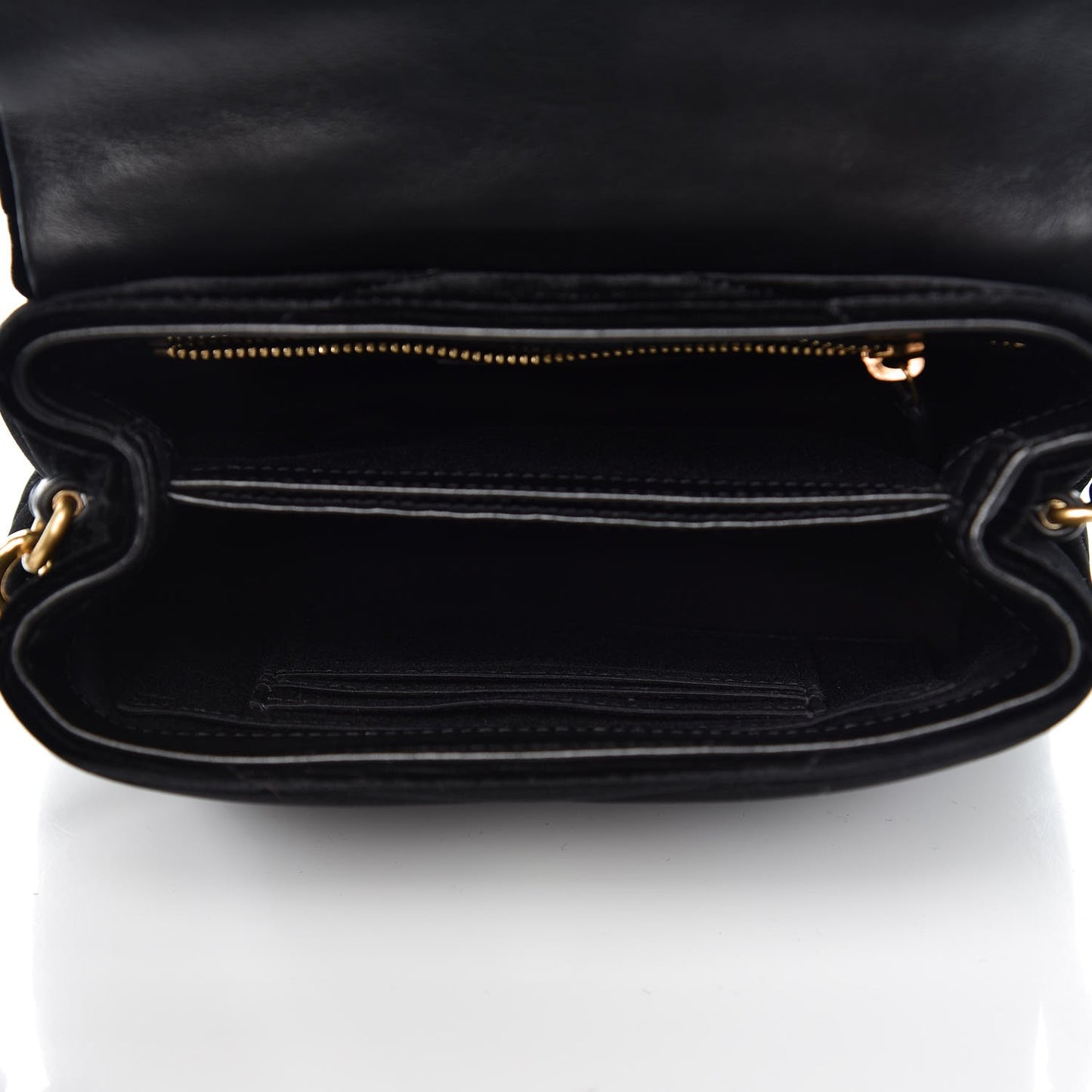 Velvet Y Quilted Monogram Toy Loulou Chain Satchel French Black