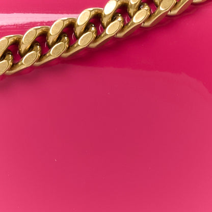 Saint Laurent Patent Calfskin Monogram Kate Wallet On Chain Fresh Fuxia 7 of 9